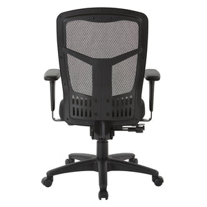 ProGrid® Mesh High-Back Manager's Chair with Black Fabric Seat
