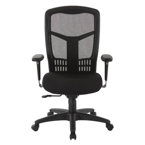 ProGrid® Mesh High-Back Manager's Chair with Black Fabric Seat