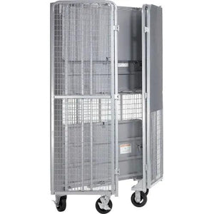 Global Industrial Fold-Up Security Truck, Gray, 27"W x 44-1⁄3"L x 76"H, 2000 lb. Capacity