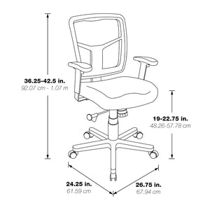 Air Mist Mesh Back Managers Chair with Molded Foam Seat