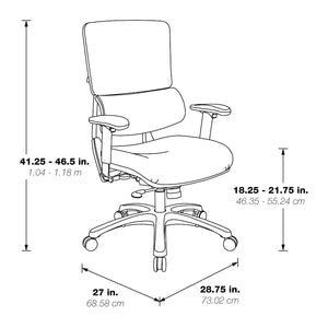Manager's Chair with Silver Ion Technology Dillon Seat and Back