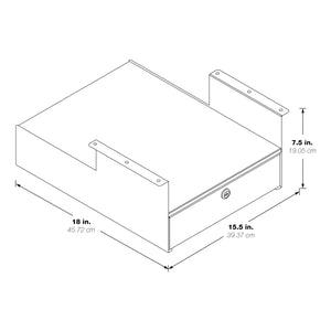 ASCEND II® Personal Storage Drawer with Lock and Shelf Area