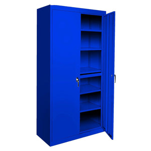 Herculite Premium Metal All-Adjustable 5-Shelf Storage Cabinet, 36" W x 24" D x 72" H