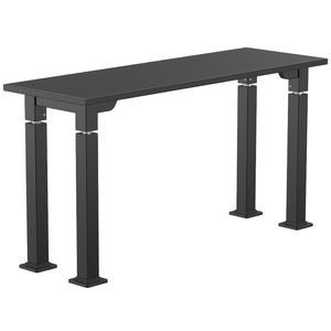 Adjustable Height Science Table with Designer Steel Frame, Black Chem-Res Top with PVC Edge Banding