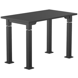 Adjustable Height Science Table with Designer Steel Frame, Black Chem-Res Top with PVC Edge Banding