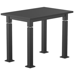 Adjustable Height Science Table with Steel Frame, Black Chem-Res Top with PVC Edge Banding