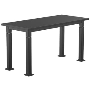 Adjustable Height Science Table with Steel Frame, Black Chem-Res Top with PVC Edge Banding