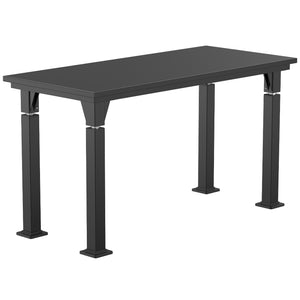 Adjustable Height Science Lab Table with Signature Steel Frame, Black Chem-Res Top with PVC Edge Banding