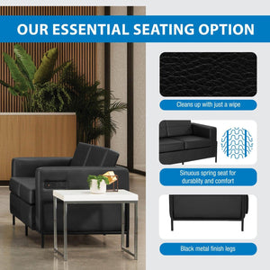 Arctic Loveseat with Dual USB and USB-C Charging Stations, Silver Ion Technology Dillon Fabric Upholstery
