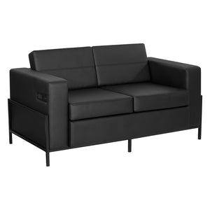 Arctic Loveseat with Dual USB and USB-C Charging Stations, Silver Ion Technology Dillon Fabric Upholstery