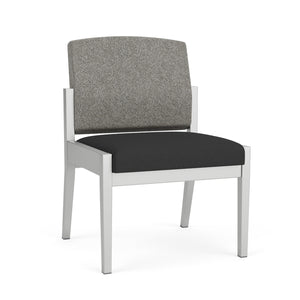 Amherst Steel Collection Reception Seating, Armless Guest Chair, Standard Fabric Upholstery, FREE SHIPPING