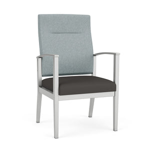 Amherst Steel Collection Reception Seating, Patient Chair, High Back, Healthcare Vinyl Upholstery, FREE SHIPPING