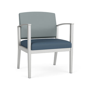 Amherst Steel Collection Reception Seating, Oversize Guest Chair, 400 lb Capacity, Standard Vinyl Upholstery, FREE SHIPPING