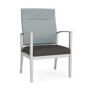Amherst Steel Collection Reception Seating, Patient Oversize Chair, High Back, Healthcare Vinyl Upholstery, FREE SHIPPING