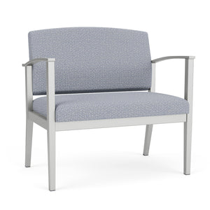 Amherst Steel Collection Reception Seating, Bariatric Chair, 750 lb Capacity, Designer Fabric Upholstery, FREE SHIPPING