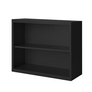 Herculite Metal Bookcase with 1 Adjustable Shelf, 36" W x 13" D x 30" H