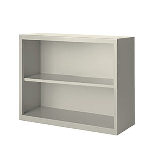 Herculite Metal Bookcase with 1 Adjustable Shelf, 36" W x 13" D x 30" H