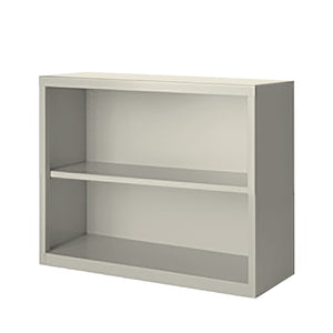 Herculite Metal Bookcase with 1 Adjustable Shelf, 36" W x 18" D x 30" H