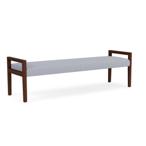 Brooklyn Collection Reception Seating, 3 Seat Bench, Designer Fabric Upholstery, FREE SHIPPING