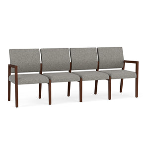 Brooklyn Collection Reception Seating, 4 Seat Sofa, Standard Fabric Upholstery, FREE SHIPPING