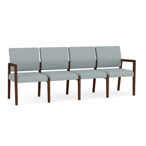 Brooklyn Collection Reception Seating, 4 Seat Sofa, Healthcare Vinyl Upholstery, FREE SHIPPING