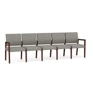 Brooklyn Collection Reception Seating, 5 Seat Sofa, Standard Fabric Upholstery, FREE SHIPPING