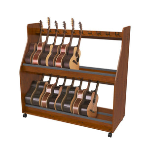 Bandstor™ Mobile Guitar Rack, 72" W, Holds 20 Units
