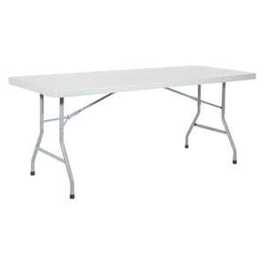 Resin Multipurpose Folding Table, 6' Rectangle