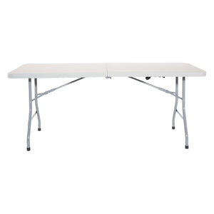 Resin Multipurpose Fold-in-Half Table, 6' Rectangle