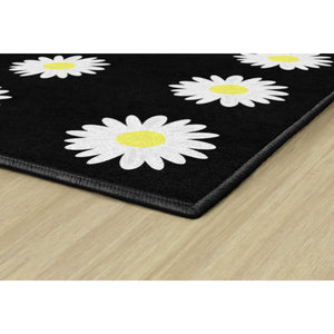 Schoolgirl Style Daisy Criss Cross Applesauce Sitting Spots Rug, 7'6" x 12' Rectangle