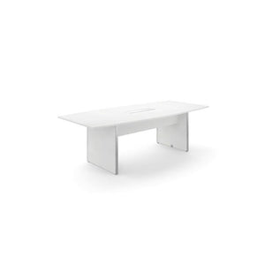 Potenza Executive Deluxe 8' Boat-Shape Conference Table, Laminate Top, FREE SHIPPING