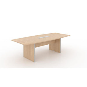 Potenza Executive Deluxe 8' Boat-Shape Conference Table, Laminate Top, FREE SHIPPING
