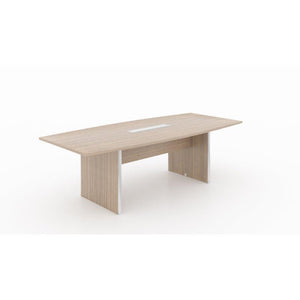 Potenza Executive Deluxe 8' Boat-Shape Conference Table, Laminate Top, FREE SHIPPING