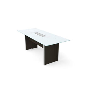 Potenza Executive 6' Rectangular Glass Top Conference Table, FREE SHIPPING