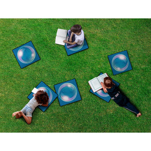 Stay In Your Bubble Carpet Squares, 15" x 15" (Set Of 12)