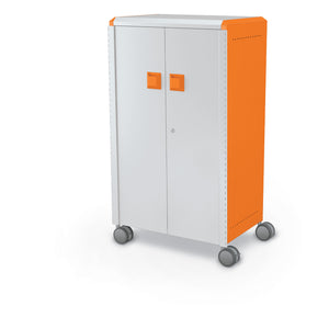 Compass Midi H3 Mobile Makerspace Shelf Cabinet with Doors, 3 Shelves