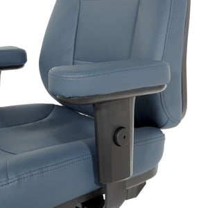 Professional Dual Function Executive Ergonomic High-Back Chair in Silver Ion Technology Dillon Seat and Back