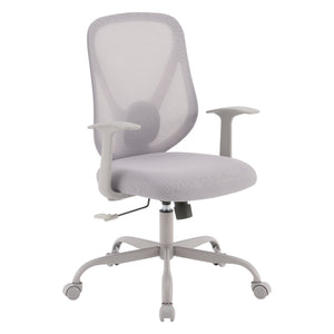 Manager's Chair with Grey Mesh Back and Black Fabric Seat