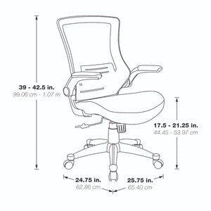 Screen Back Manager’s Chair with Black Fabric Mesh Seat