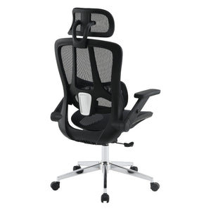 Black Matrix Seat and Back Manager's Chair with Adjustable Headrest and Adjustable 4D Flip Arms