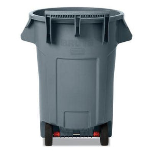 Rubbermaid Brute Vented Wheeled Waste Container, 44 Gallon, Gray