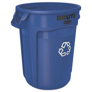 Rubbermaid Brute Recycling Container, 32 Gallon, Blue