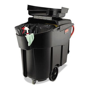 Rubbermaid Mega Brute Mobile Collector, 120 Gallon, Black