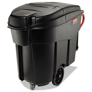 Rubbermaid Mega Brute Mobile Collector, 120 Gallon, Black