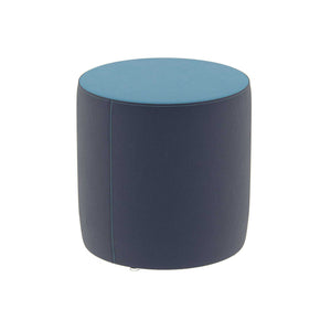 Fomcore Ottoman Series 18" Round Ottoman with 100% ALL-FOAM CORE, Antibacterial Vinyl Upholstery, LIFETIME WARRANTY, FREE SHIPPING