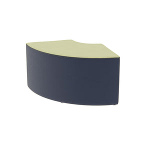 Fomcore Bench Series 1/4 Round Bench with 100% ALL-FOAM CORE, Antibacterial Vinyl Seat with Patterned Vinyl Sides, LIFETIME WARRANTY, FREE SHIPPING