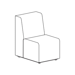 Fomcore Armless Series Linear Chair with 100% ALL-FOAM CORE, Antibacterial Vinyl Seat with Patterned Vinyl Back, LIFETIME WARRANTY, FREE SHIPPING