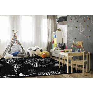 Modern World Map Rugs