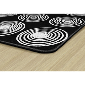 Circles Black & White Rugs