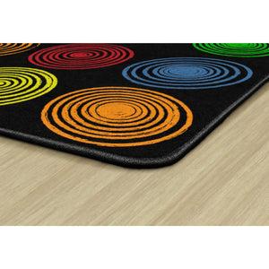 Circles Black & Multi Rugs